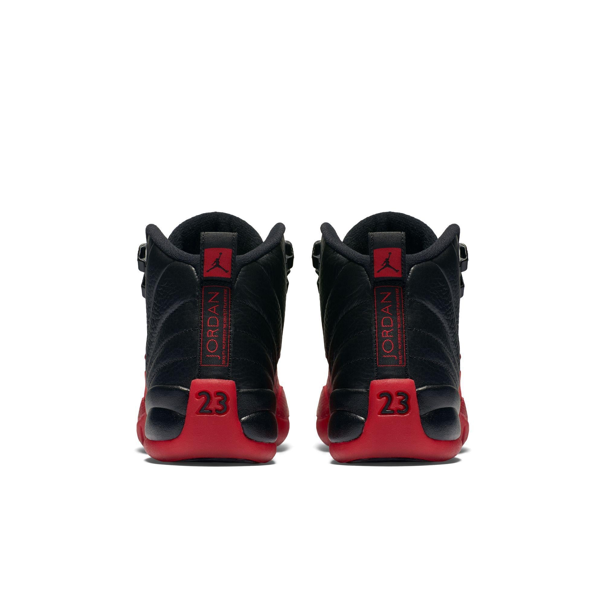 Air Jordan 12 Retro Big Kids' Shoes Black/Varsity Red