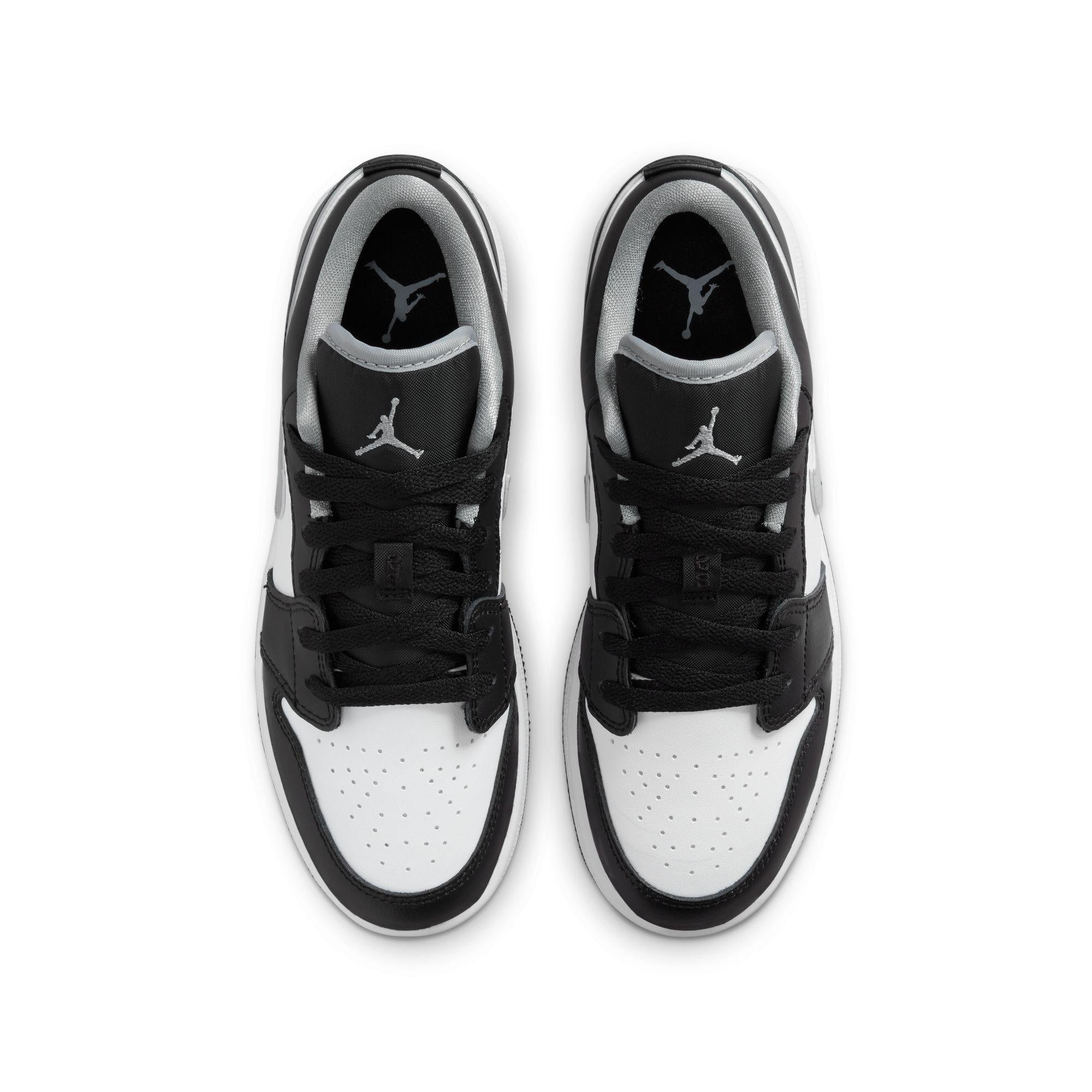 Air Jordan 1 Low Big Kids' Shoes Black/Particle Grey-White