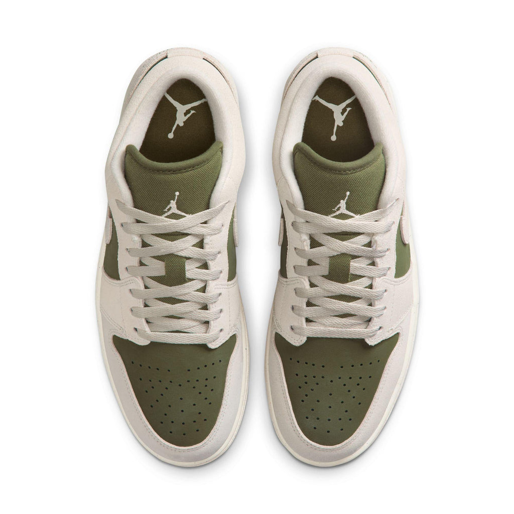 Air Jordan 1 Low SE Medium Olive-Light Orewood Brown-Sail