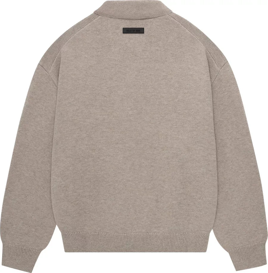 FOG Mens Essentials Knit Polo "Core Heather"