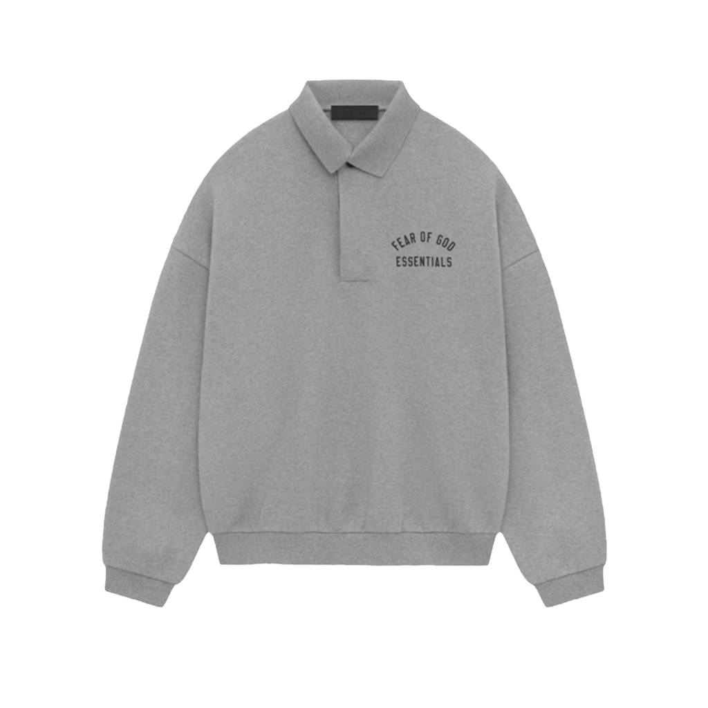 Fear of God Essentials Fleece Polo Dark Heather