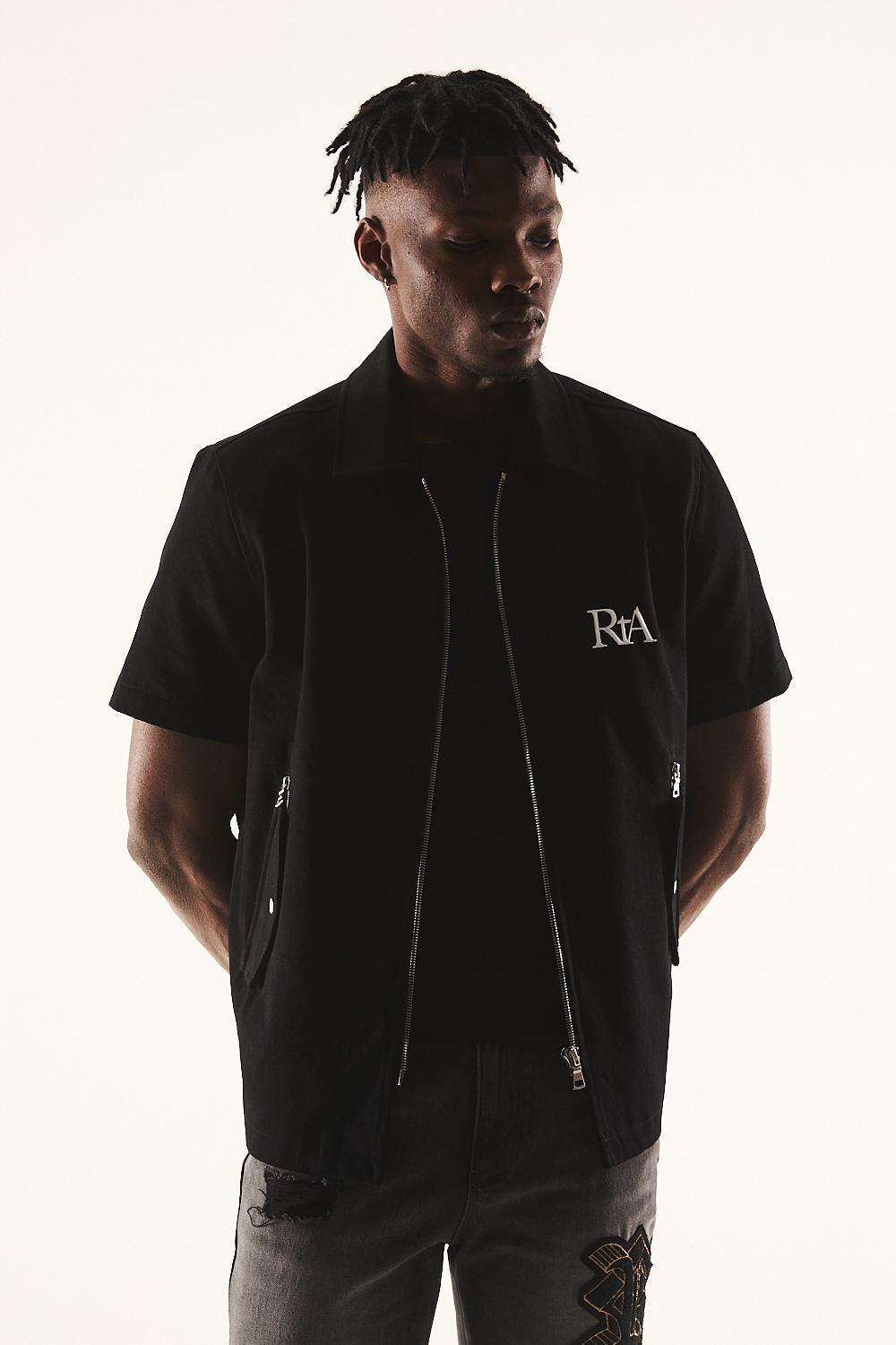 RTA Aiden | Black Paradise Shirt