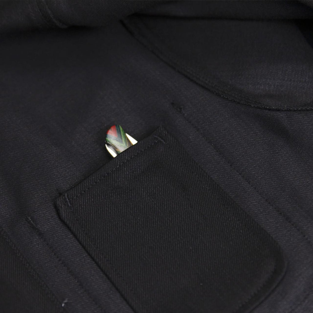 Tellason Coverall Jacket Japanese Selvedge Denim 13.5 oz. Black