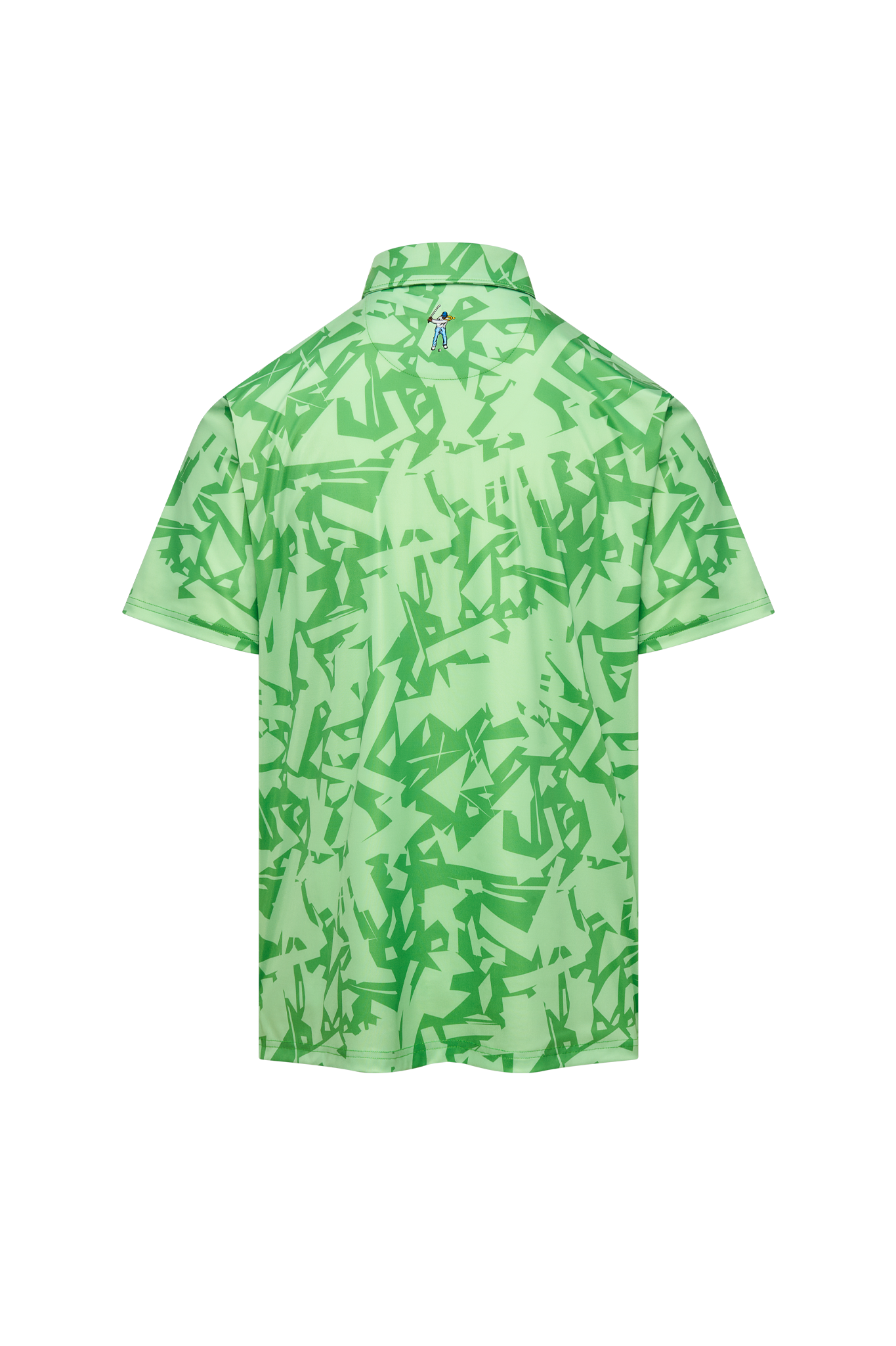 Eastside Golf Shatter Print Signature Polo Paradise Green Shatter