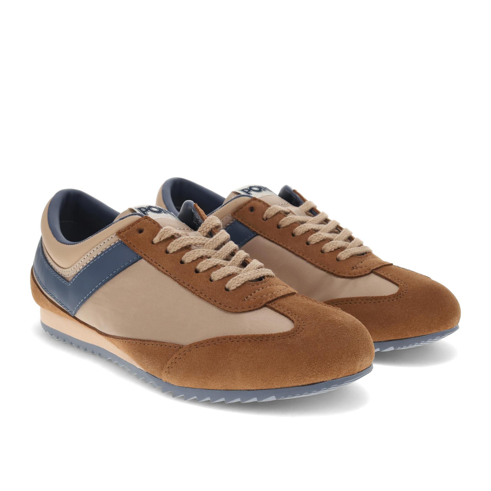 Pony Racer Tan/Brown/Blue