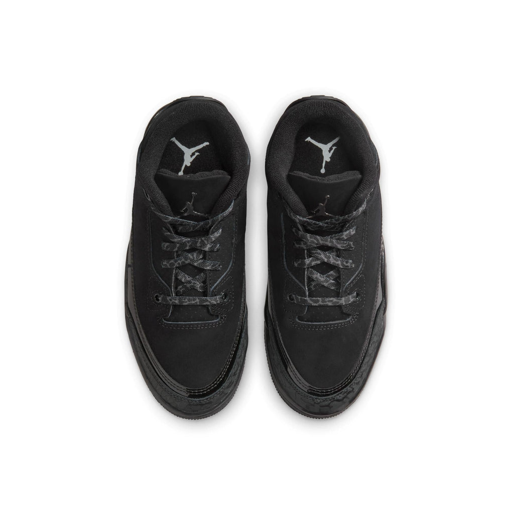 Jordan 3 Retro Little Kids' Shoes Black/Dark Charcoal-White