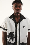 RTA Nathan | White Palm Trees Shirt