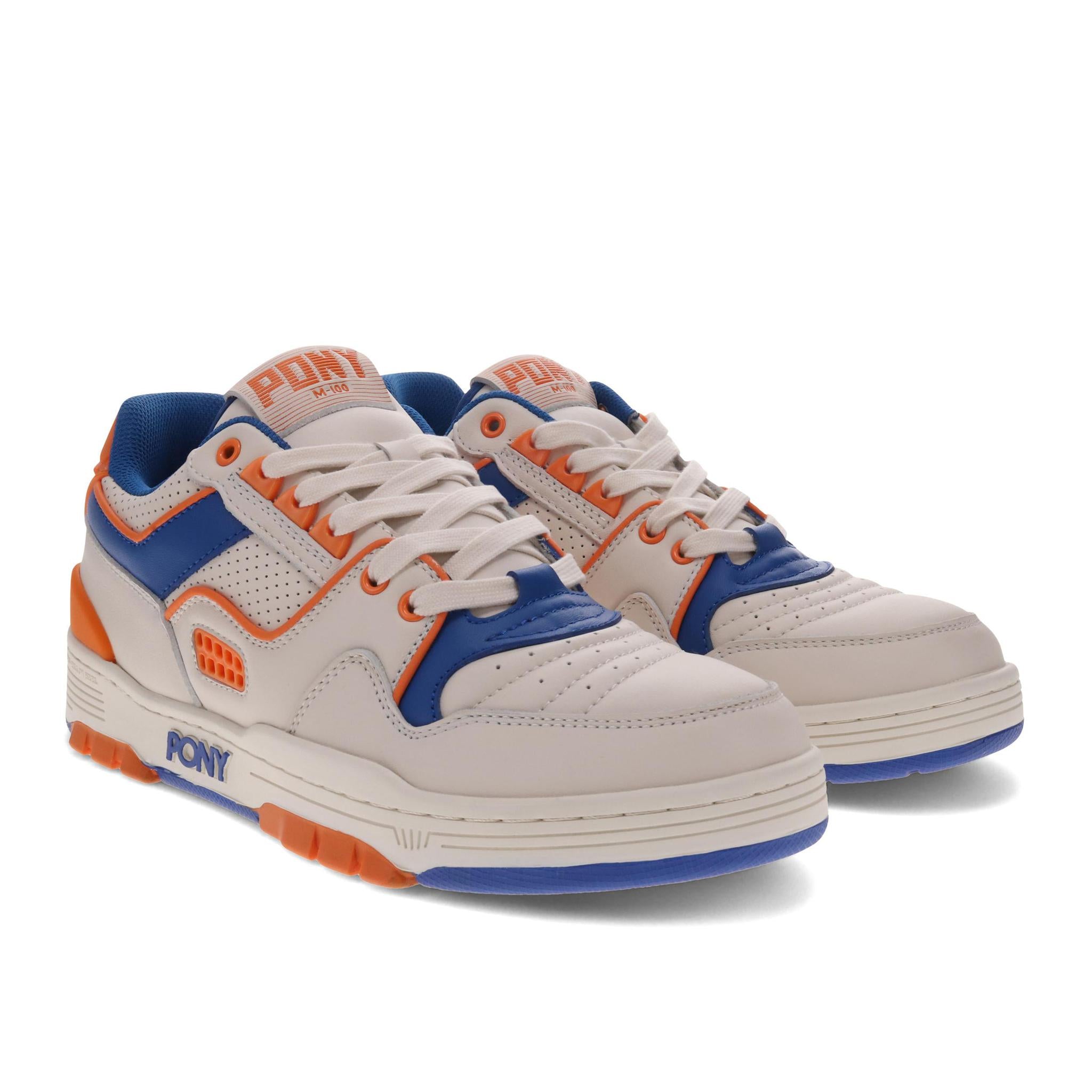Pony M100 Low Off White/Blue/Orange