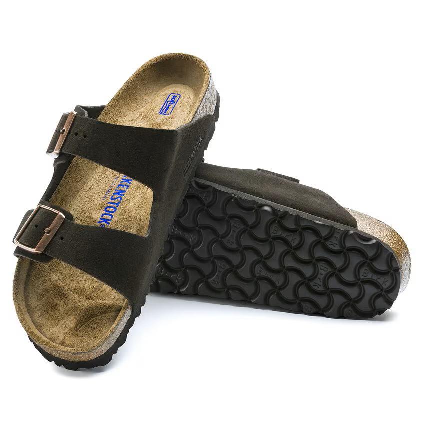Birkenstock Arizona Soft Footbed Suede Leather - Mocha