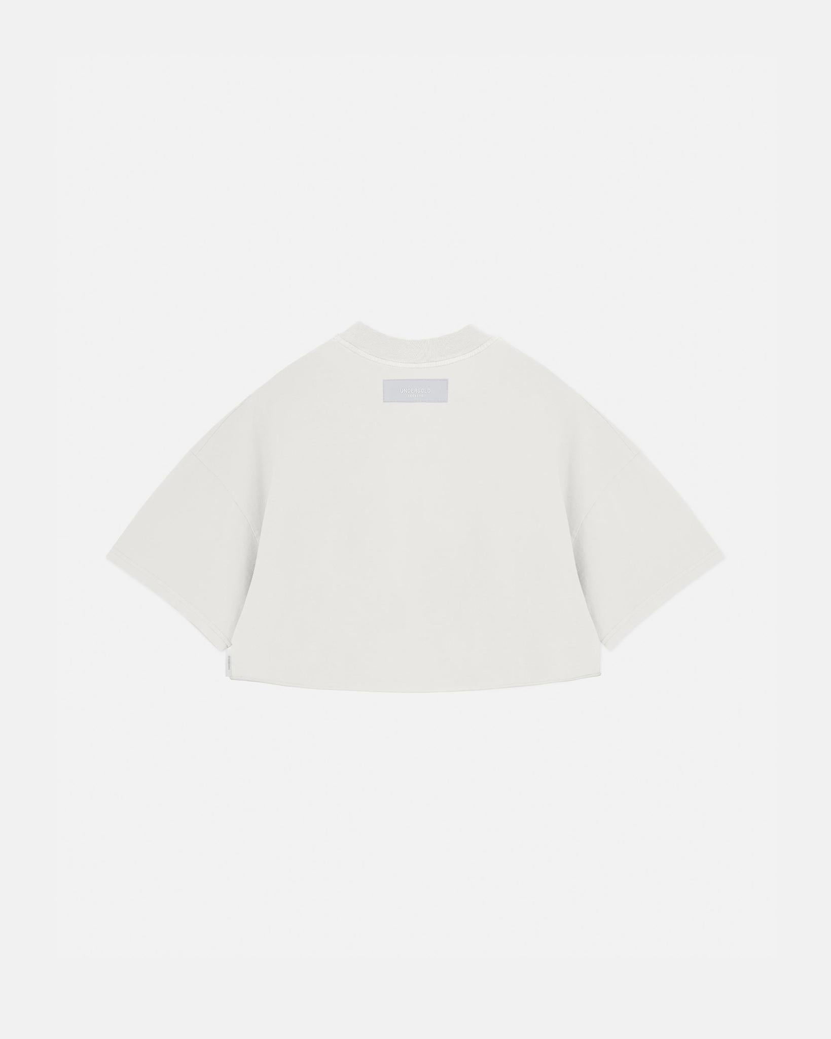 Undergold Agnus Dei Chrome Crop Top White