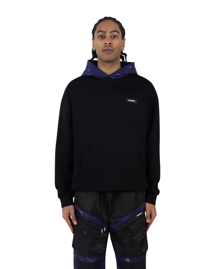 Nash Shield Hoodie Black/Deep Violet