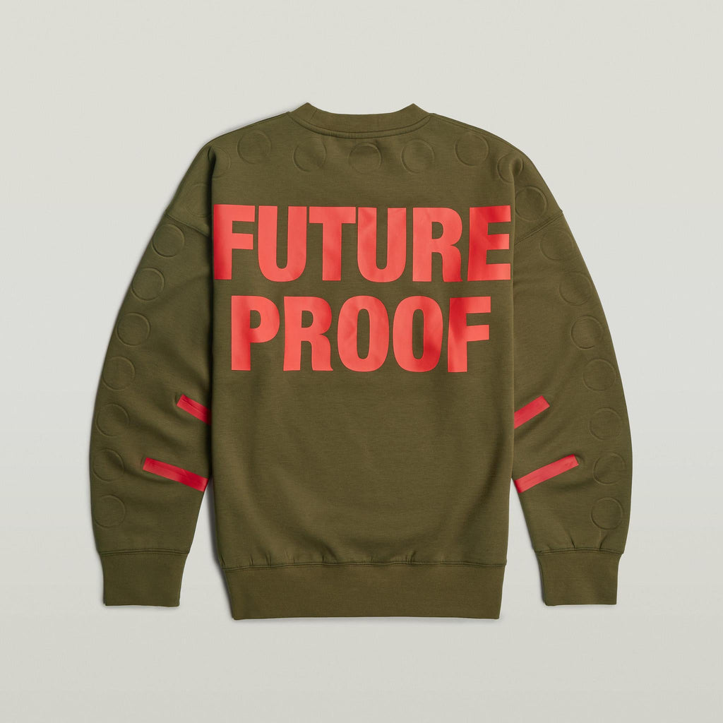 GSxWVB Oversized Sweat LS Army Green