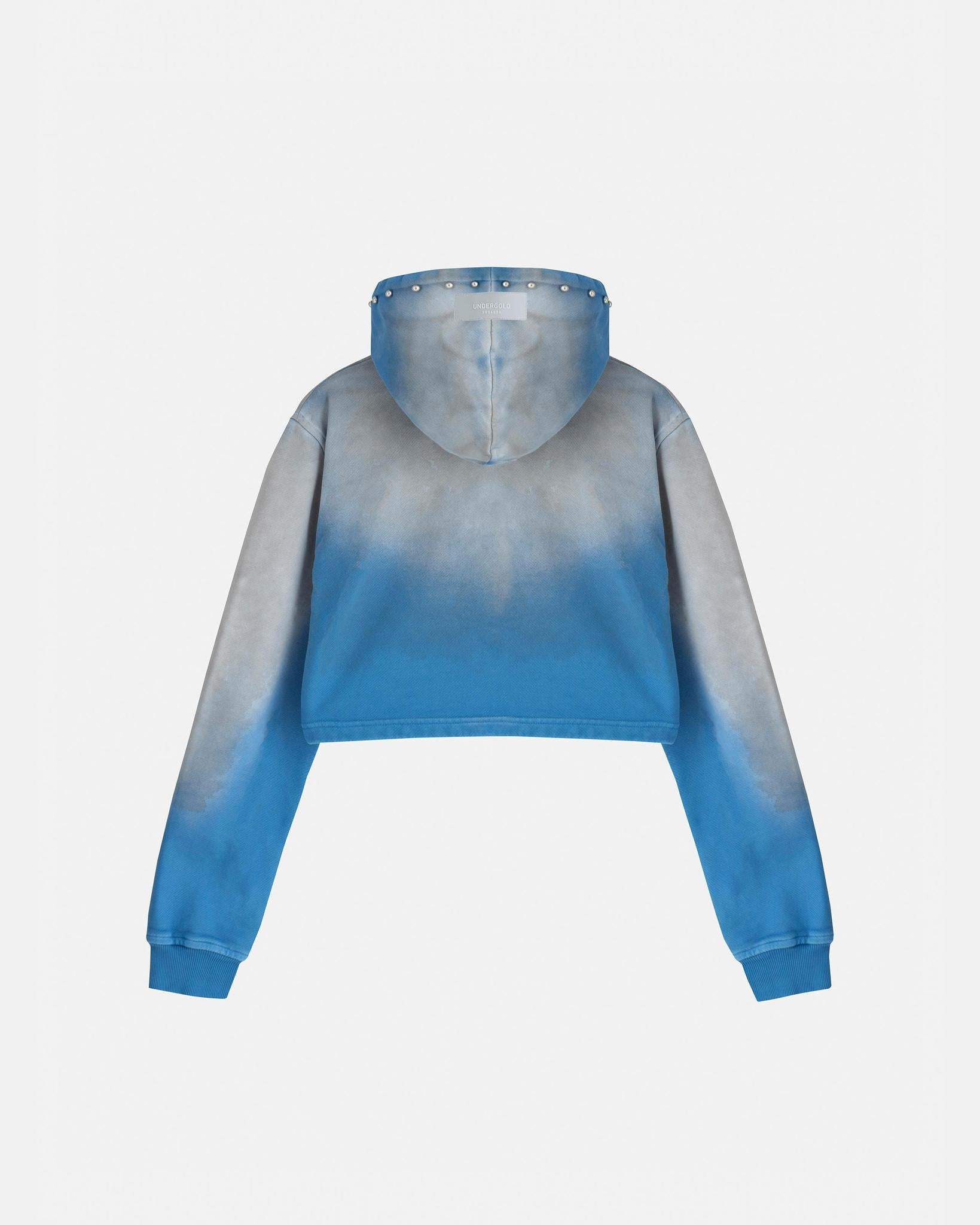 Undergold Women's Agnus Dei Future Heavens Slim Fit Hoodie Storm Blue