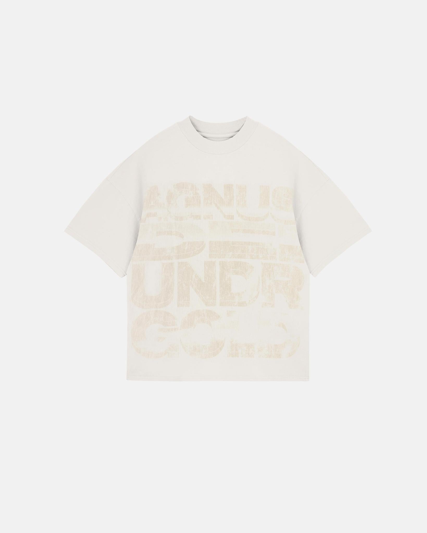 Undergold Agnus Dei Chrome Boxy Fit T-Shirt Cream