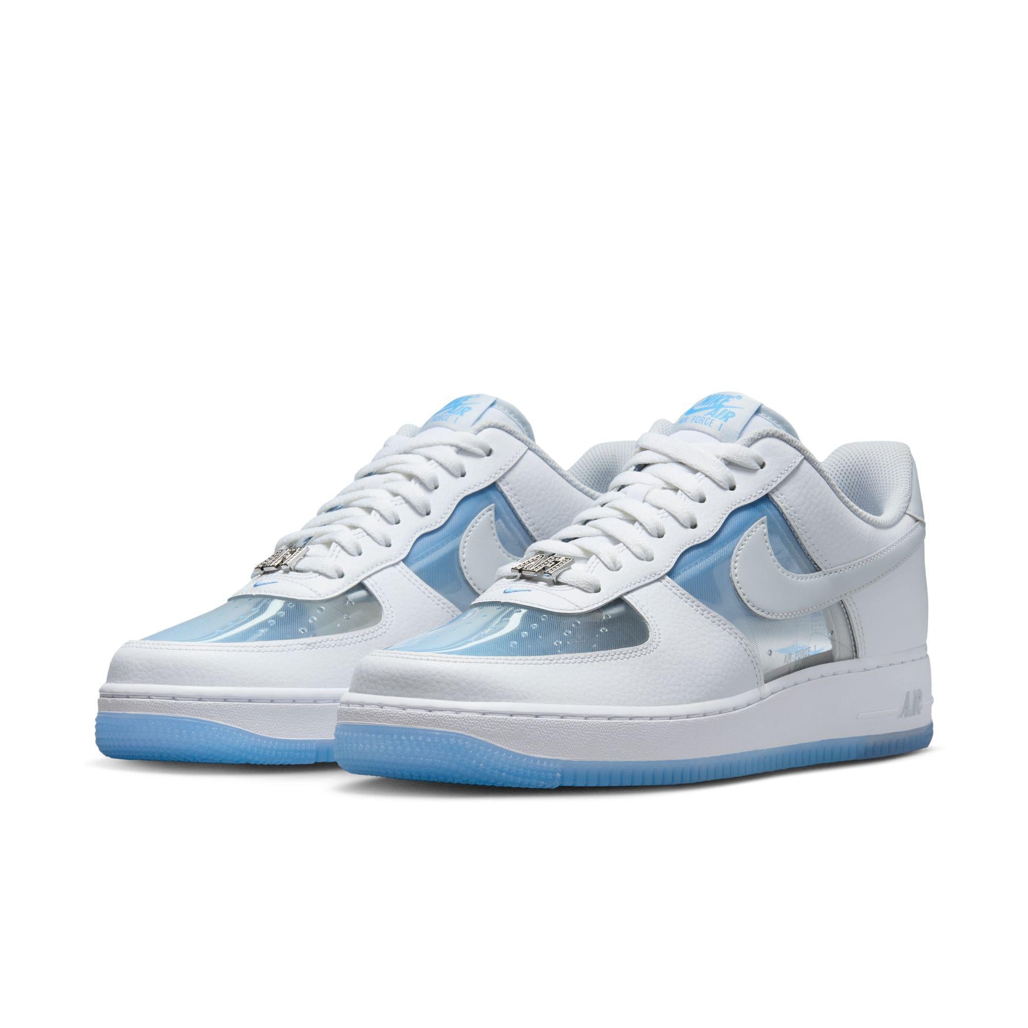 Nike Air Force 1 Retro White/Pure Platinum-University Blue