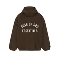 Fear of God Essentials Brushed Hoodie Brown