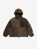 SCRT® Patchwork Hooded Fleece Green/Brown