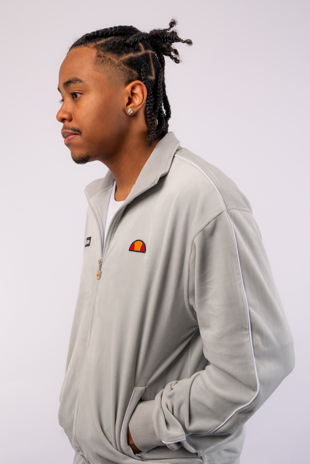 Ellesse Napoli Track Top Light Grey