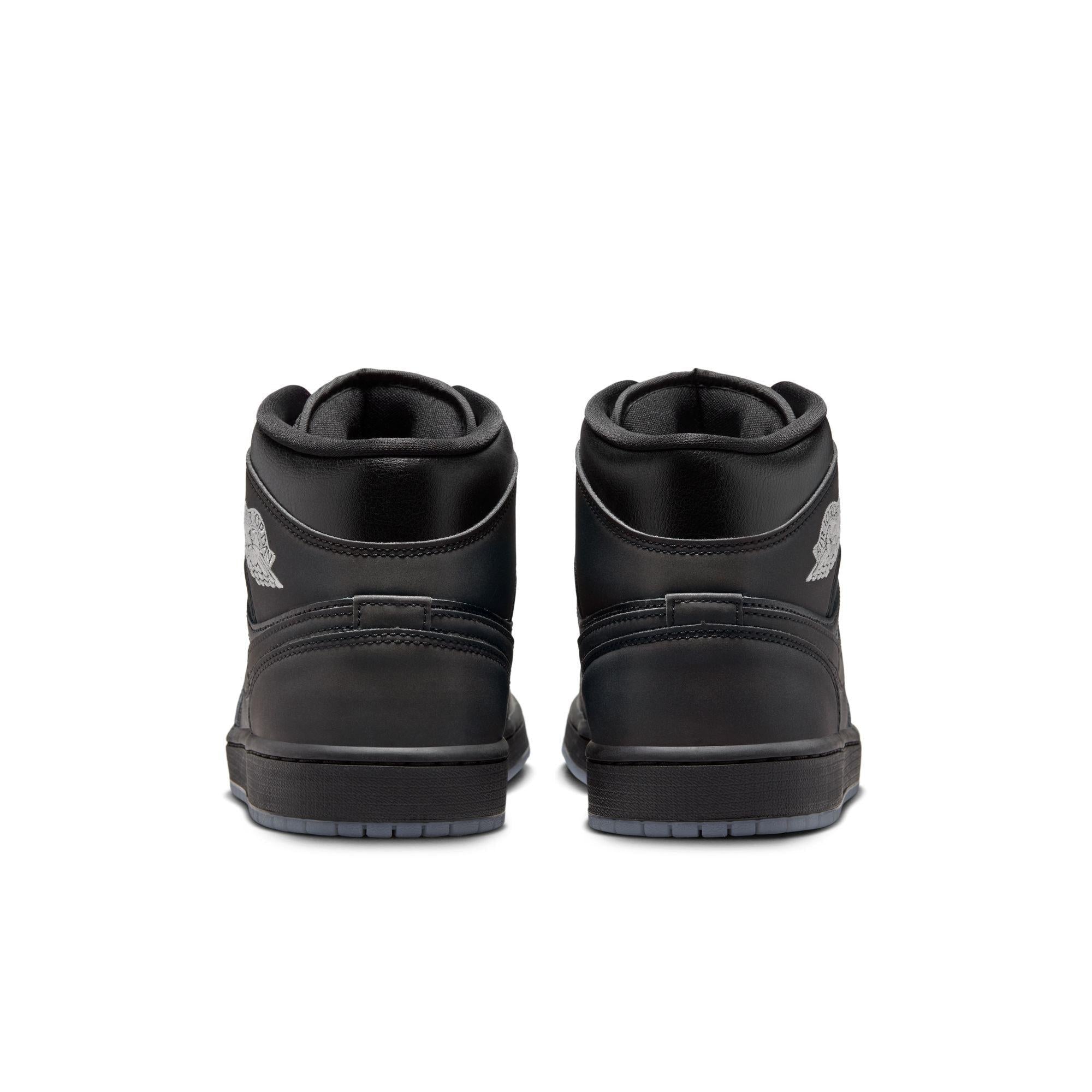 Air Jordan 1 Mid SE Black/Black-White-Wolf Grey
