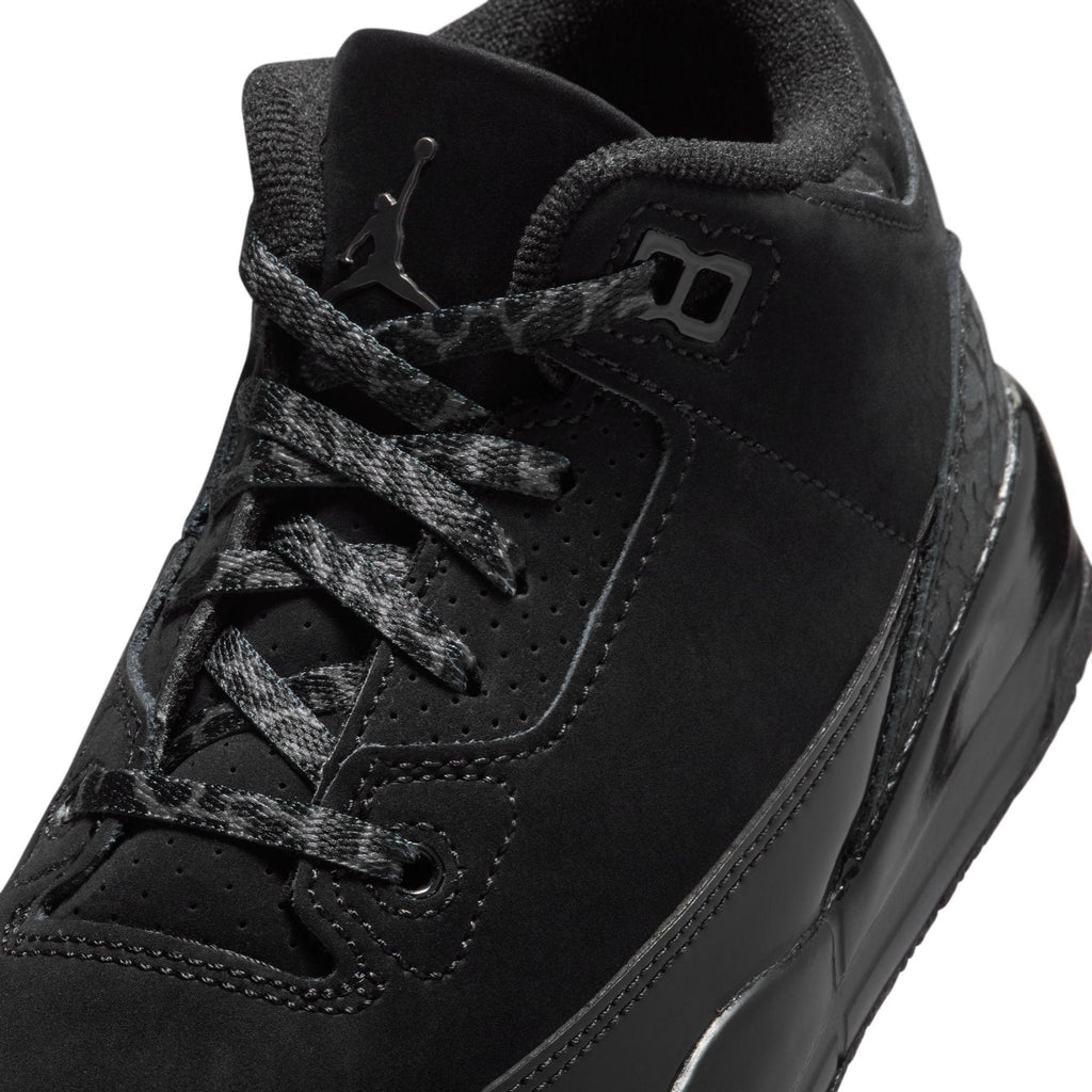 Jordan 3 Retro Little Kids' Shoes Black/Dark Charcoal-White