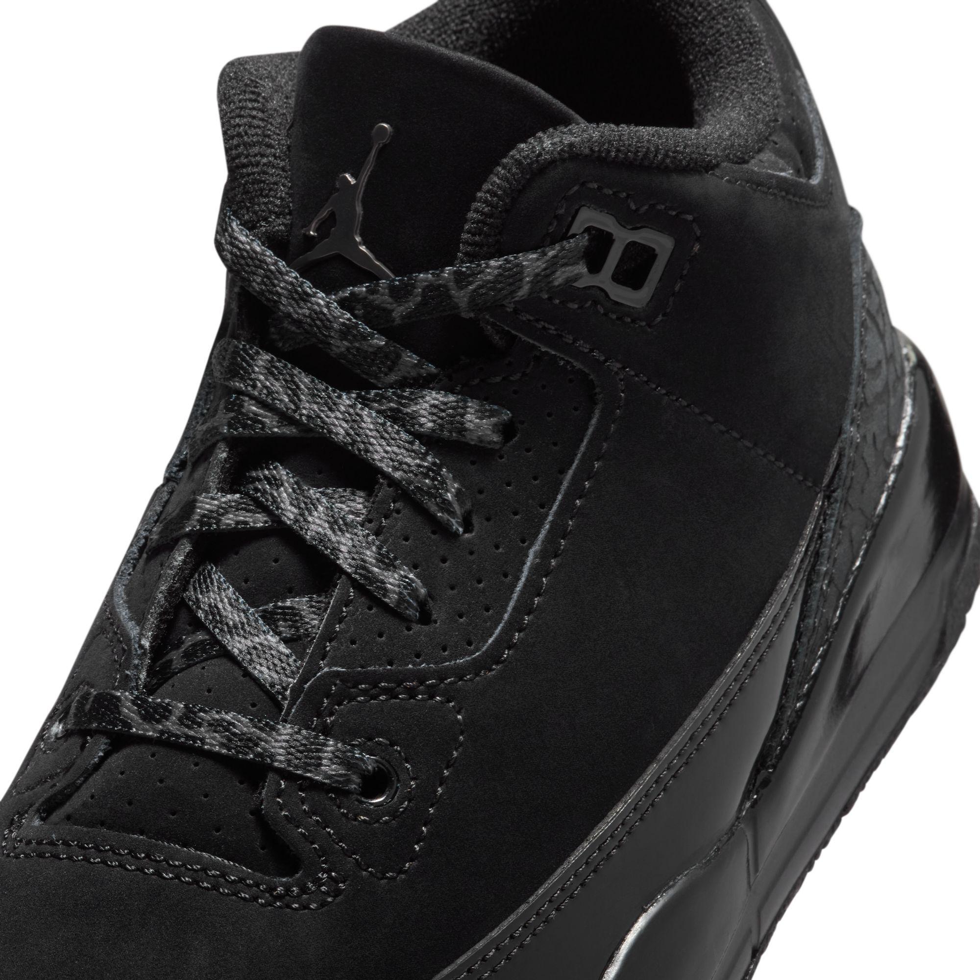 Jordan 3 Retro Little Kids' Shoes Black/Dark Charcoal-White