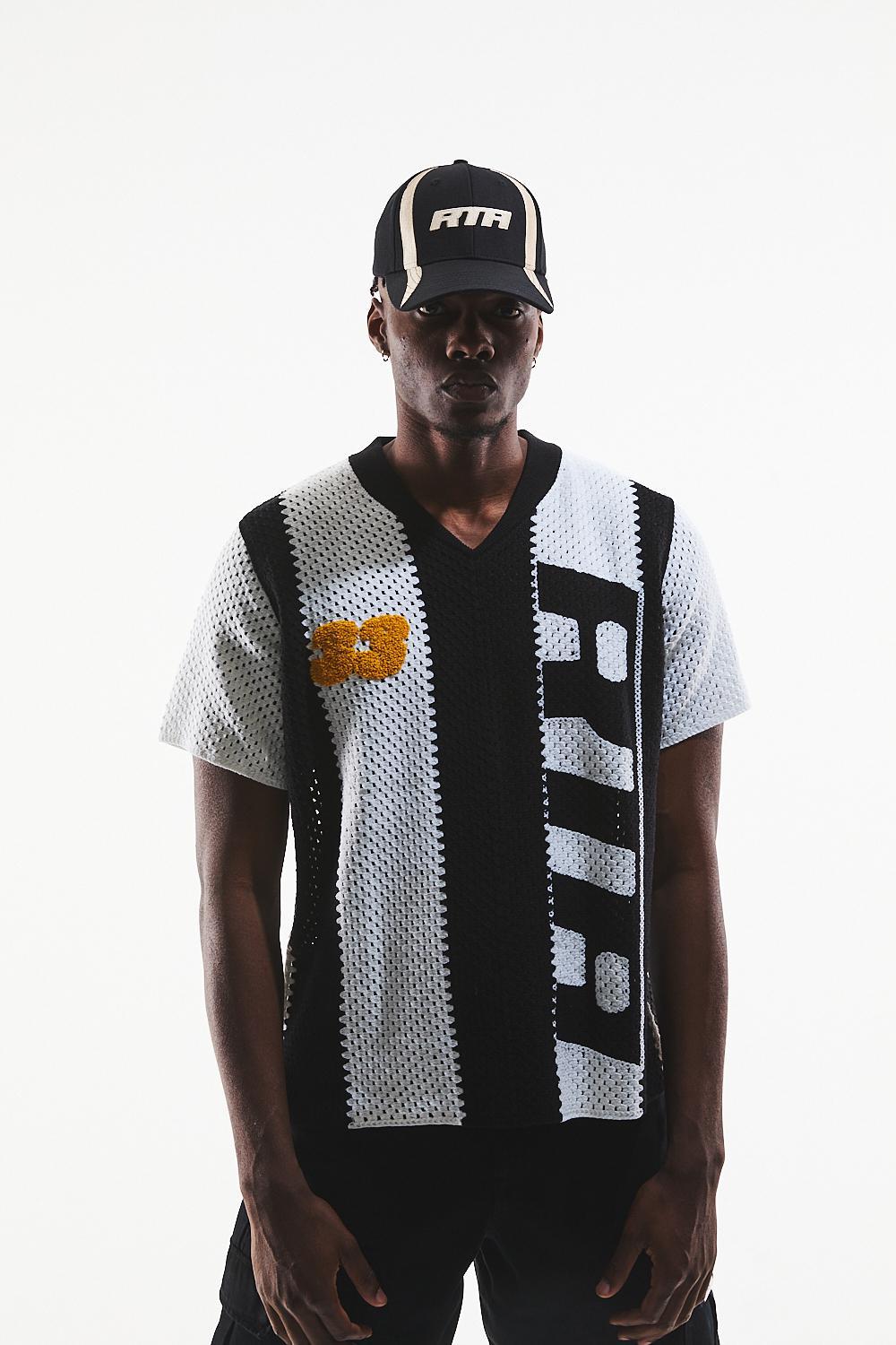 RTA Oversized Crochet Short Sleeve Tee