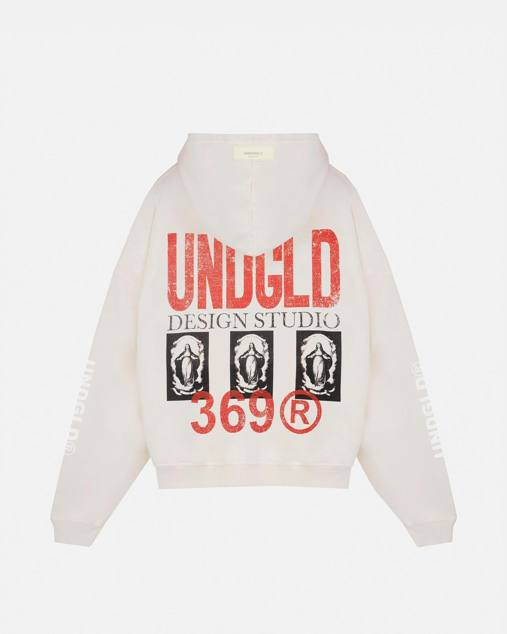 Undergold Gratia Plena Mary Hoodie Cream