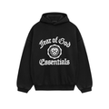 Fear of God Essentials Heavy Fleece Vintage Shrunken Hoodie Black