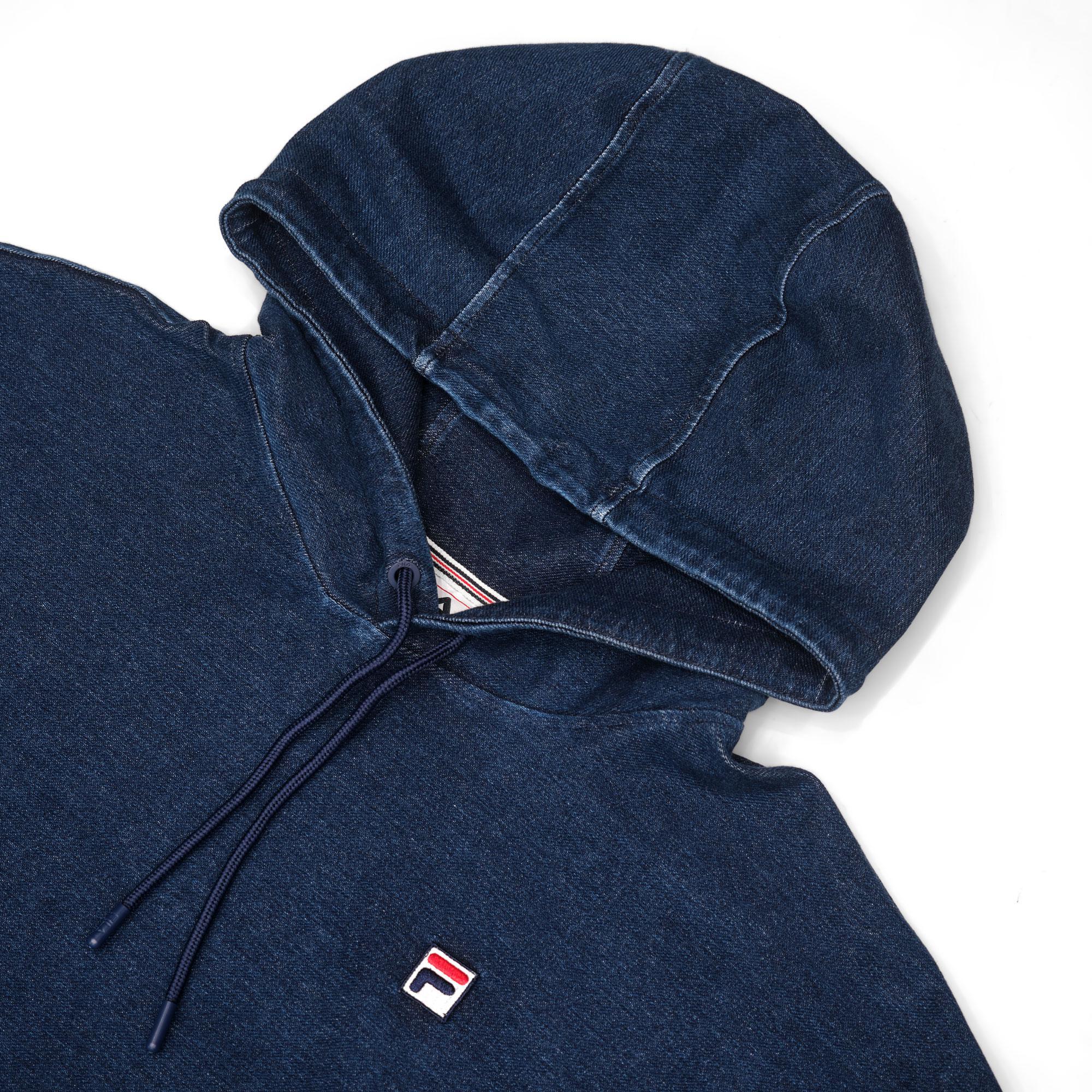 Fila Denim Research Hoodie Indigo Blue