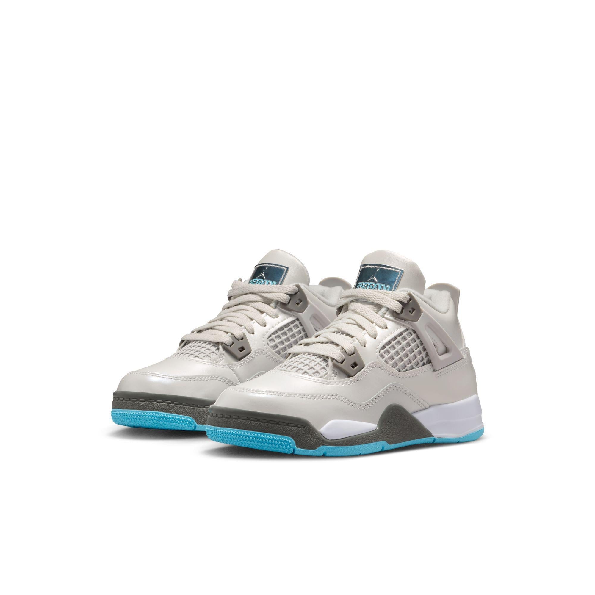 Jordan 4 Retro Little Kids' Shoes "Blue Chill"
