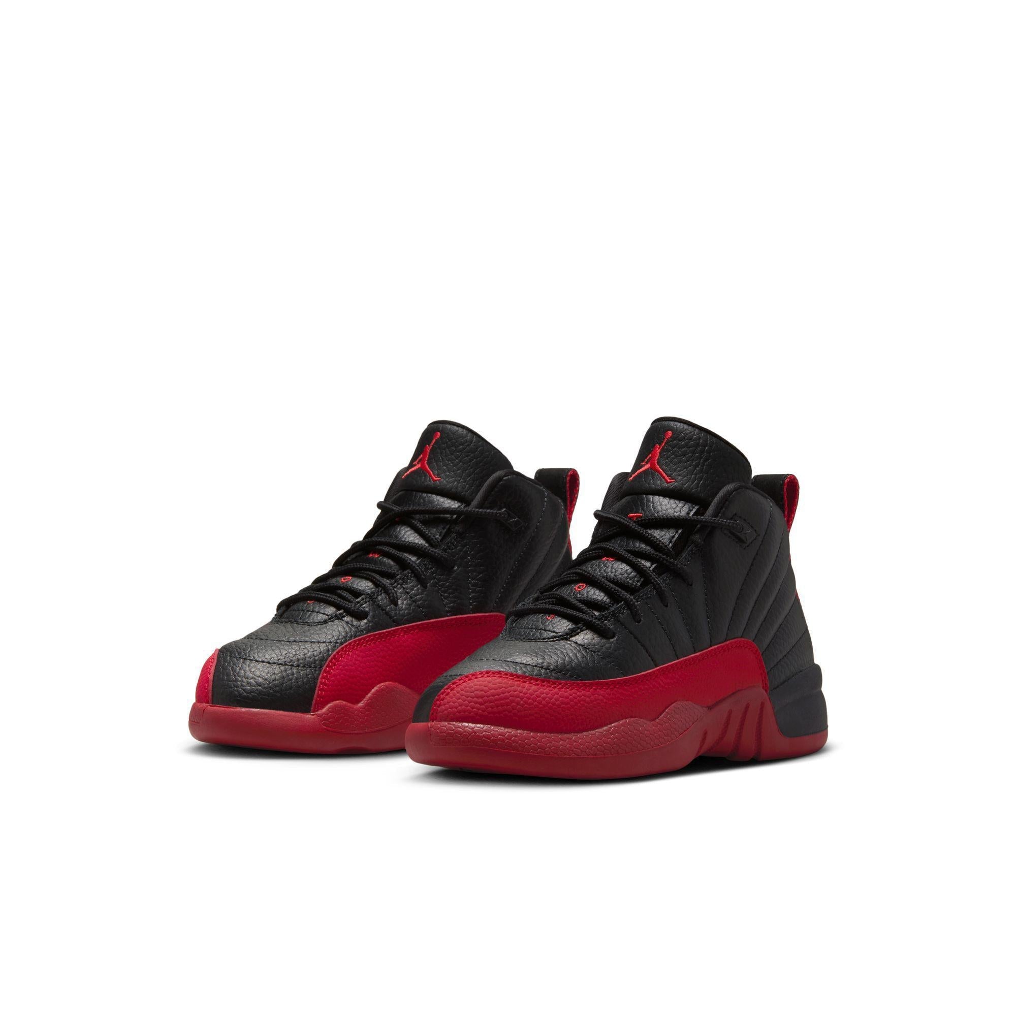 Jordan 12 Retro Little Kids' Shoes Black/Varsity Red