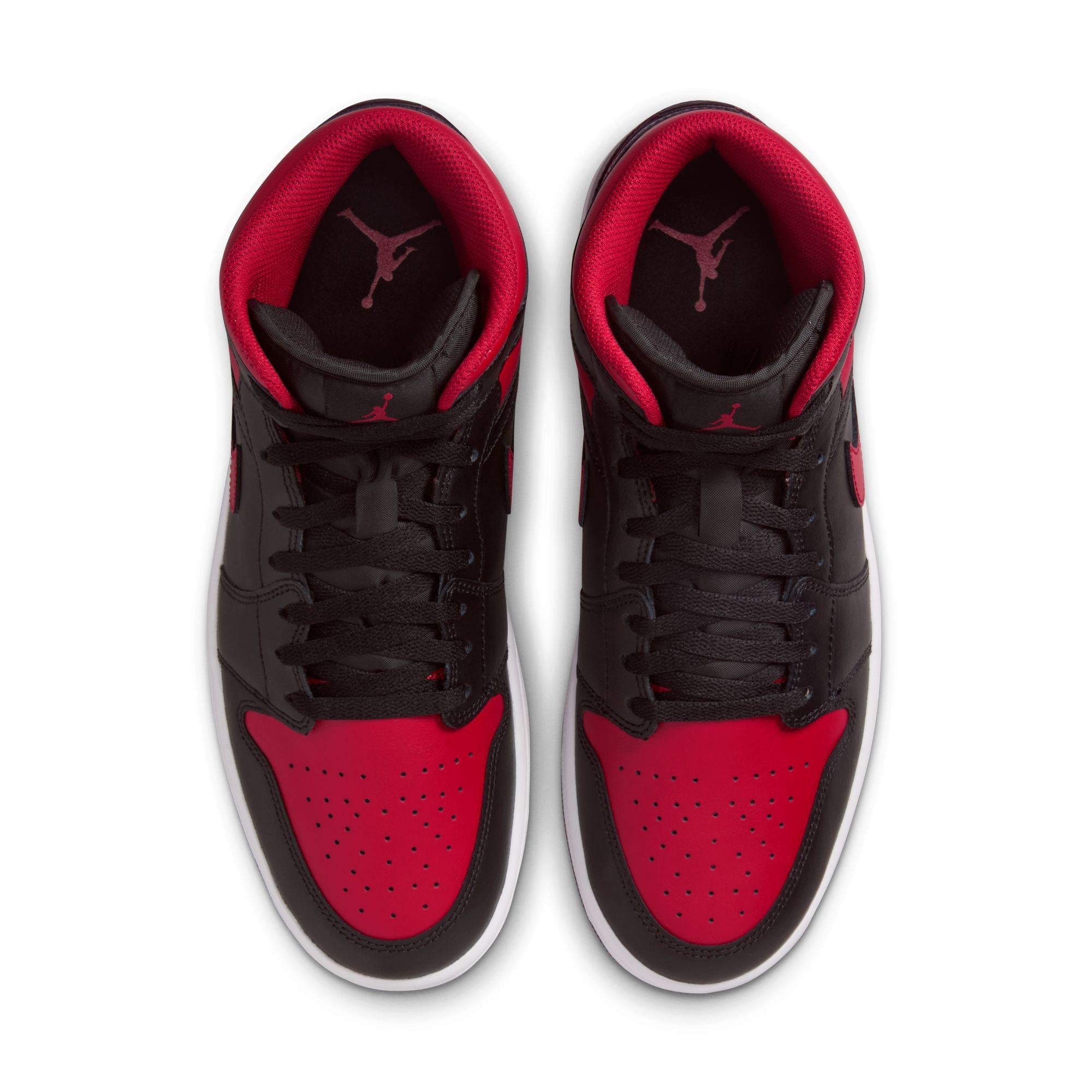 Air Jordan 1 Mid Black/University Red-Summit White