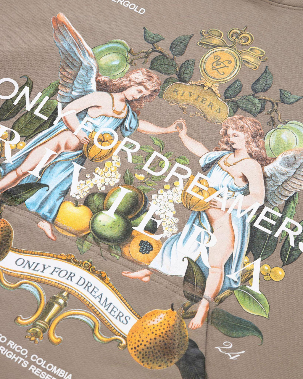 Undergold Riviera Fruit Angels Hoodie Brown