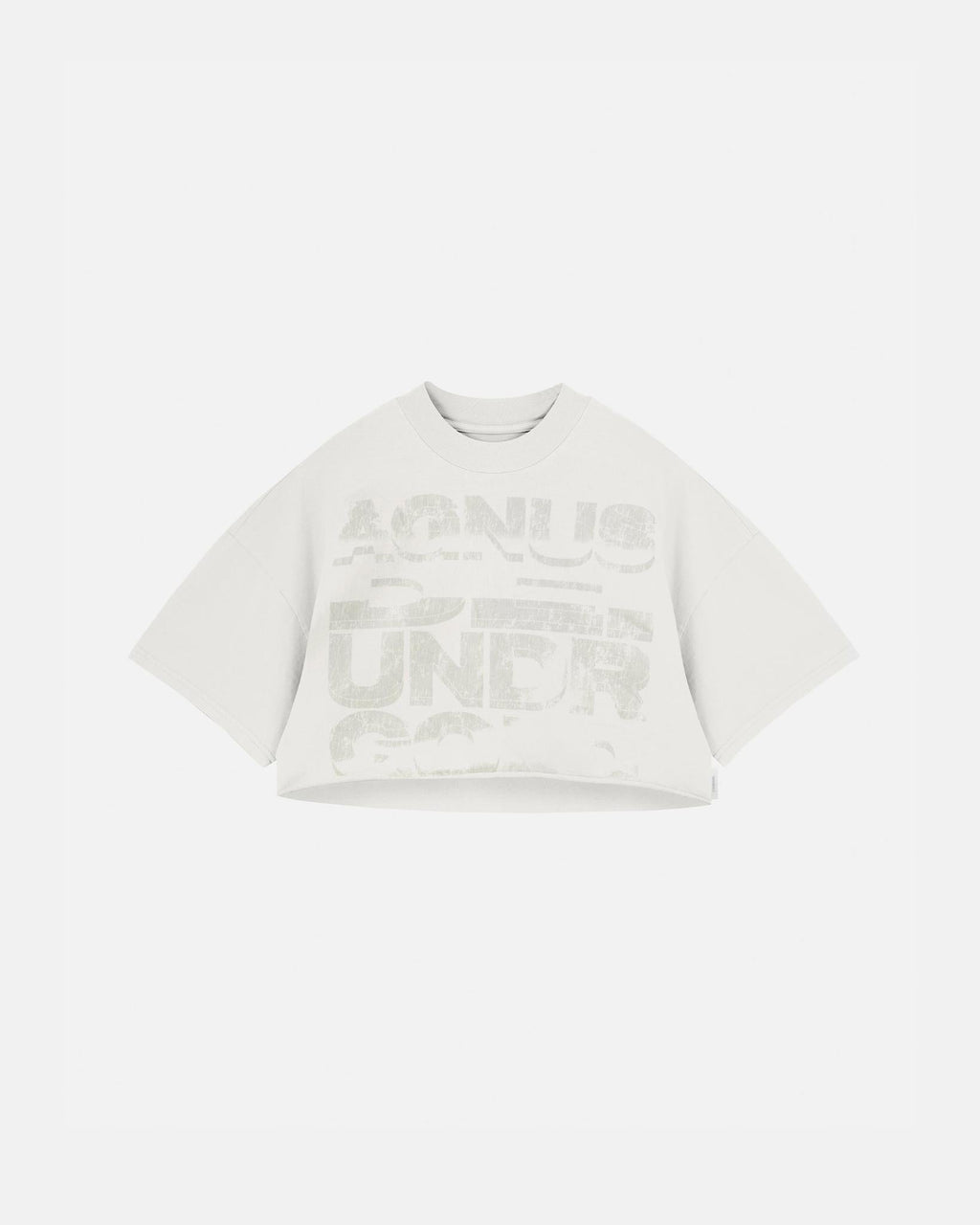 Undergold Agnus Dei Chrome Crop Top White