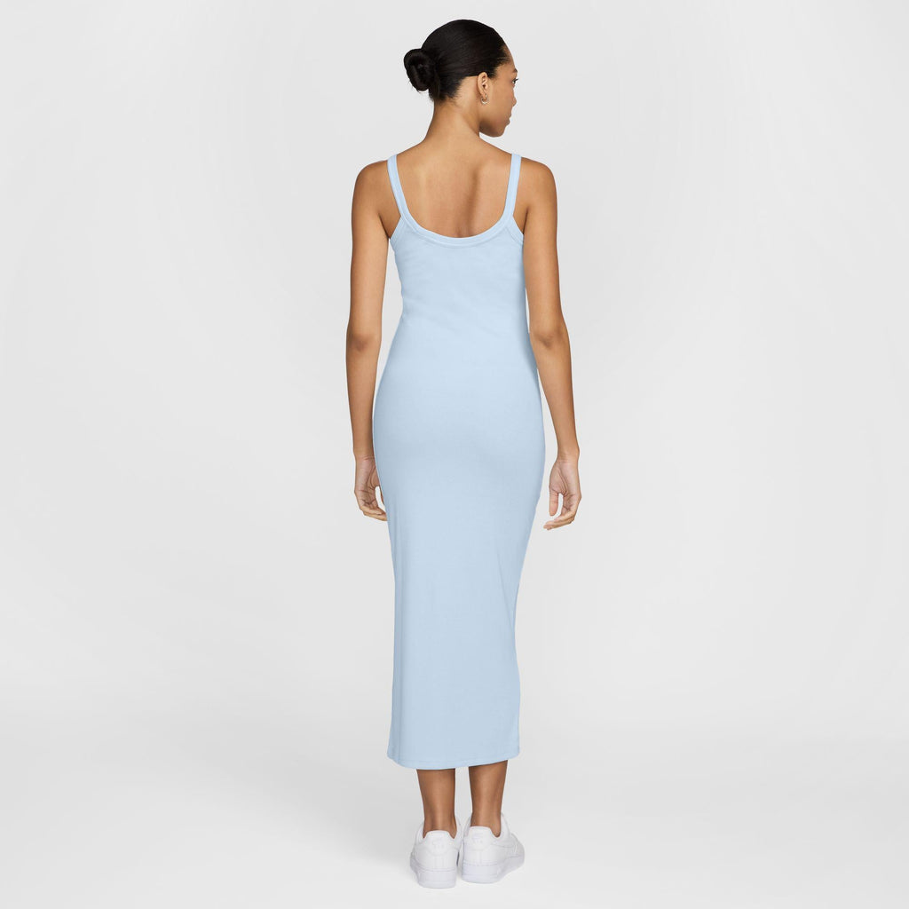 Nike Sportswear Chill Knit Women's Tight Mini-Rib Tank Dress Blue Tint