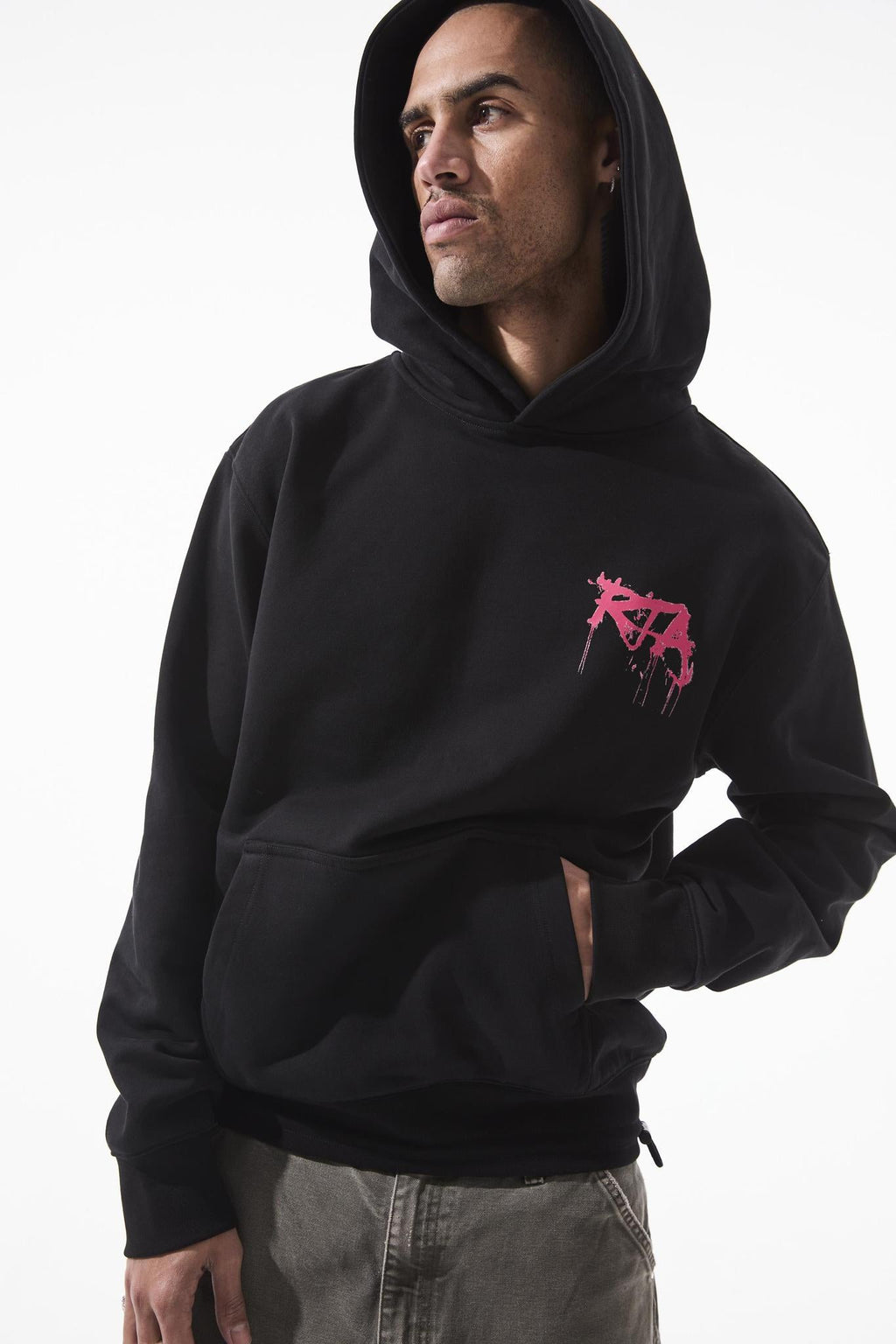 RTA Jordan|Black Grafitti Pink Hoodie