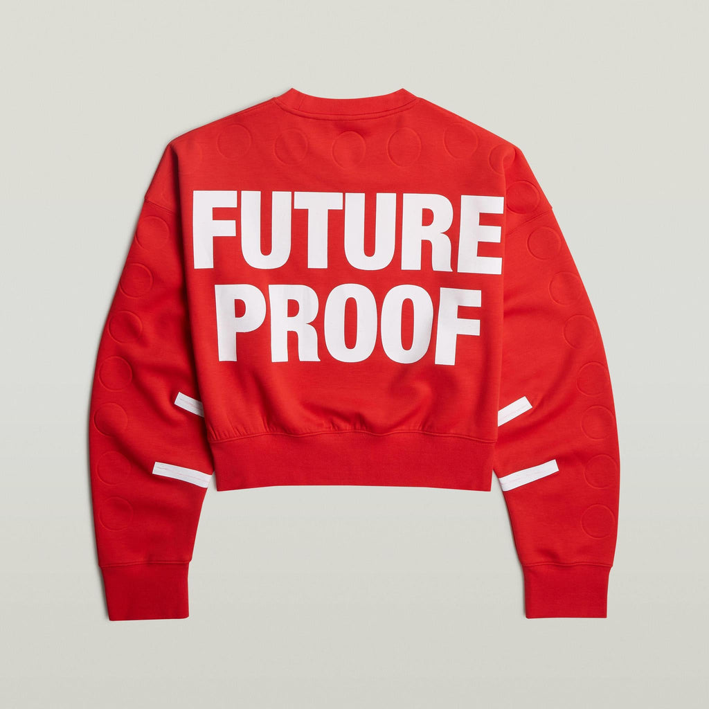 GSxWVB Oversized Short Sweat Scarlet