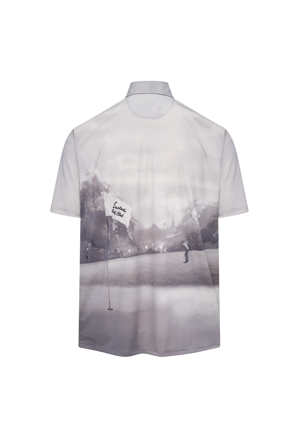 Eastside Golf Snap Placket Canvas Print Polo Cool Grey