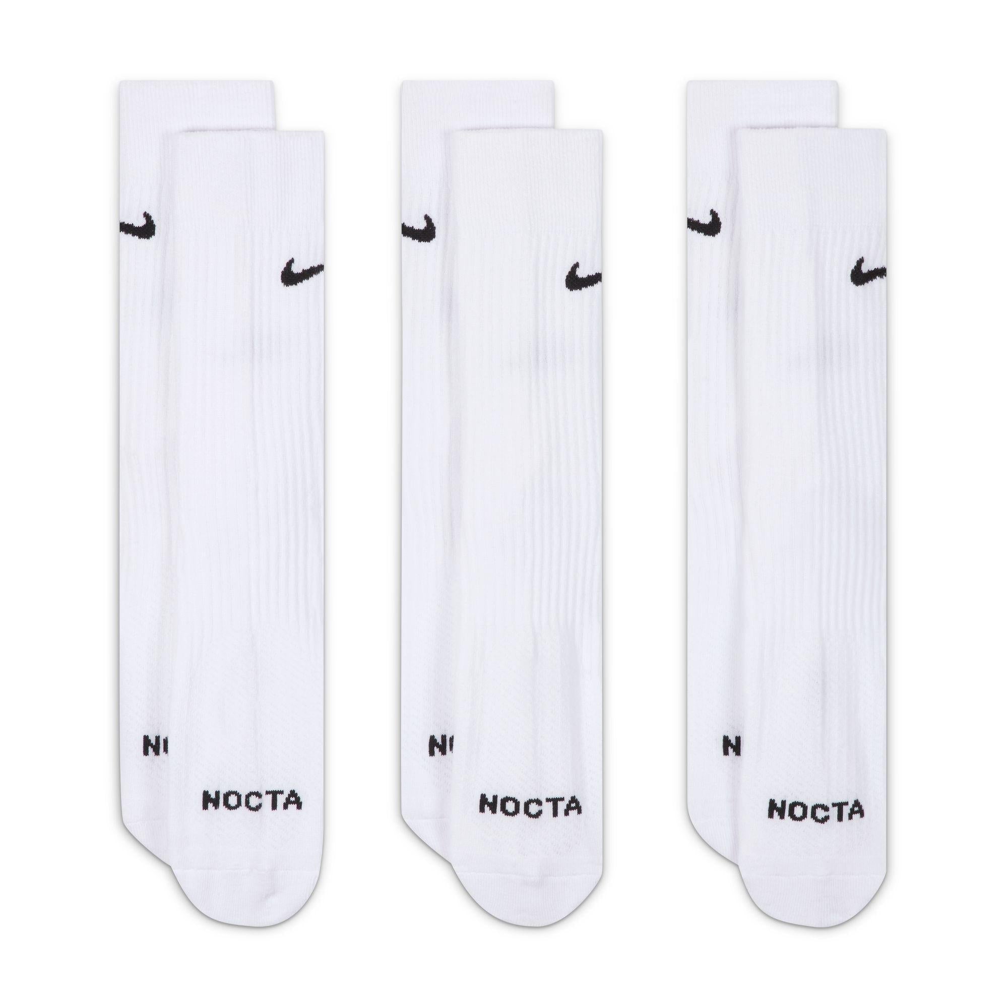 Nike x NOCTA Crew Socks 3 Pack White