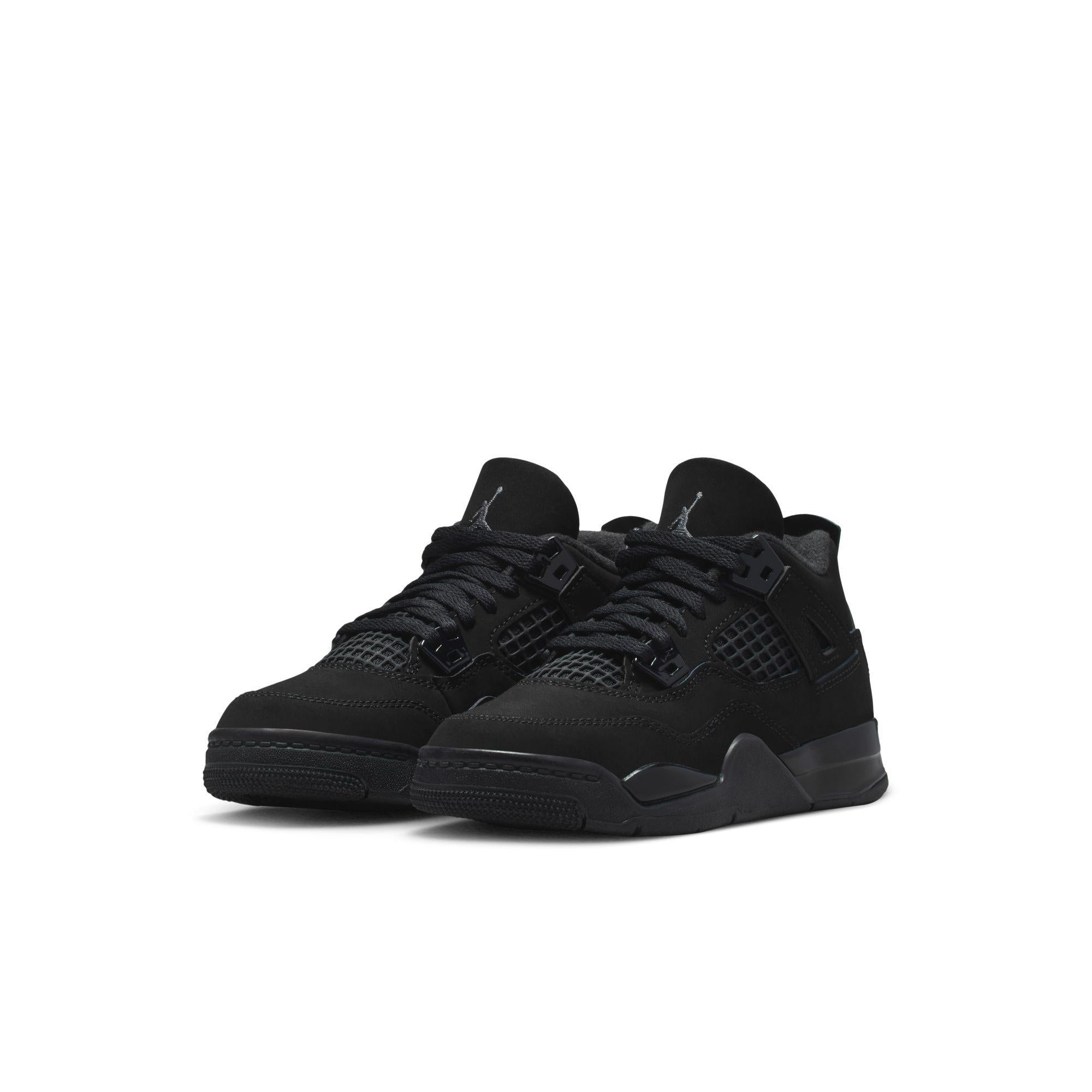 Jordan 4 Retro Little Kids' Shoes "Black Cat"