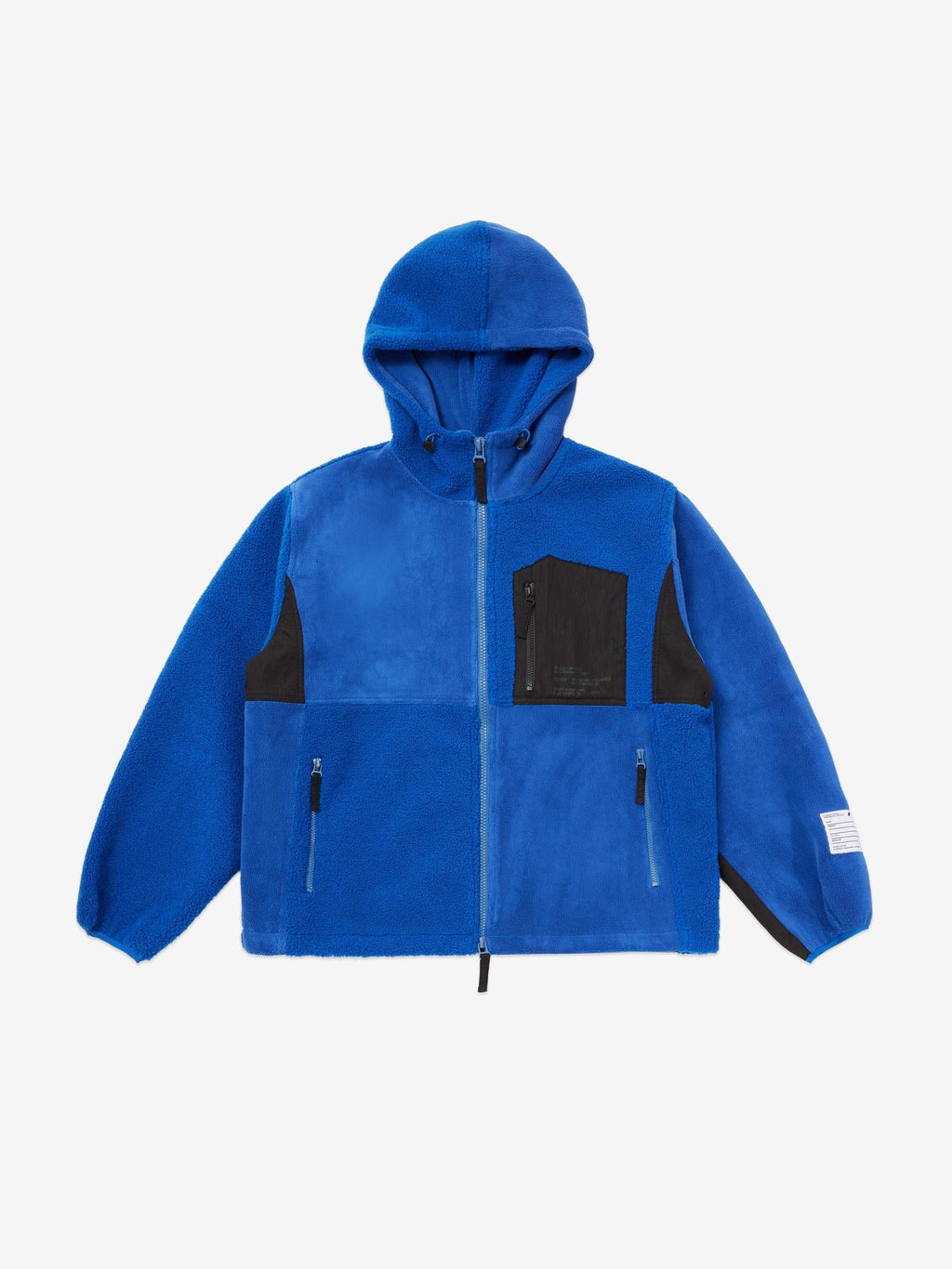 SCRT® Patchwork Hooded Fleece Blue