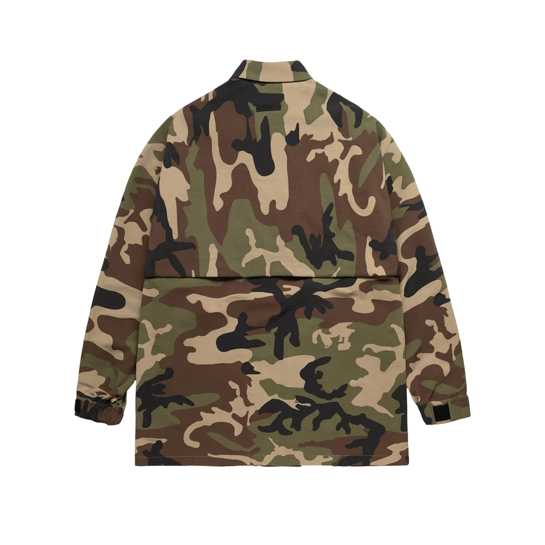 Fear of God Essentials Military Nylon Overshirt Woodland Camo