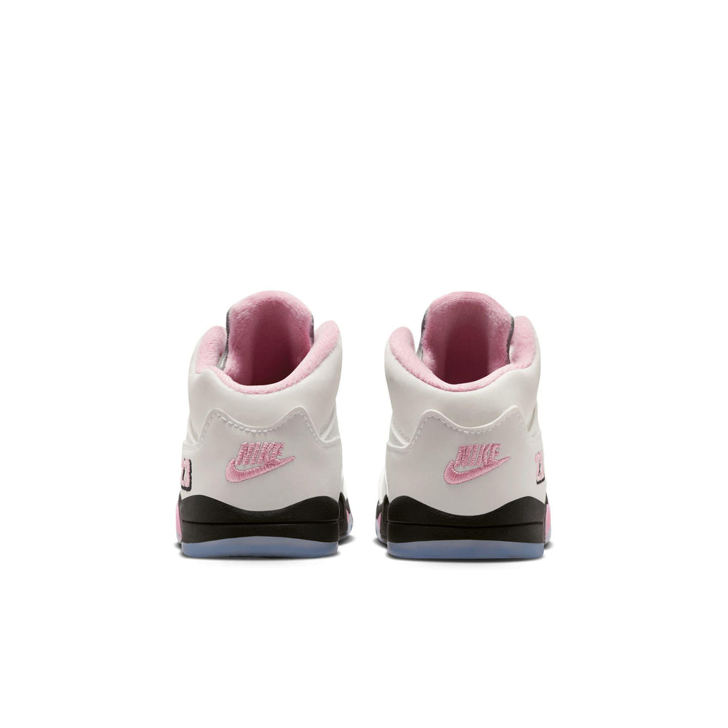 Jordan 5 Retro OG Baby/Toddler Shoes White/Med Soft Pink-Black