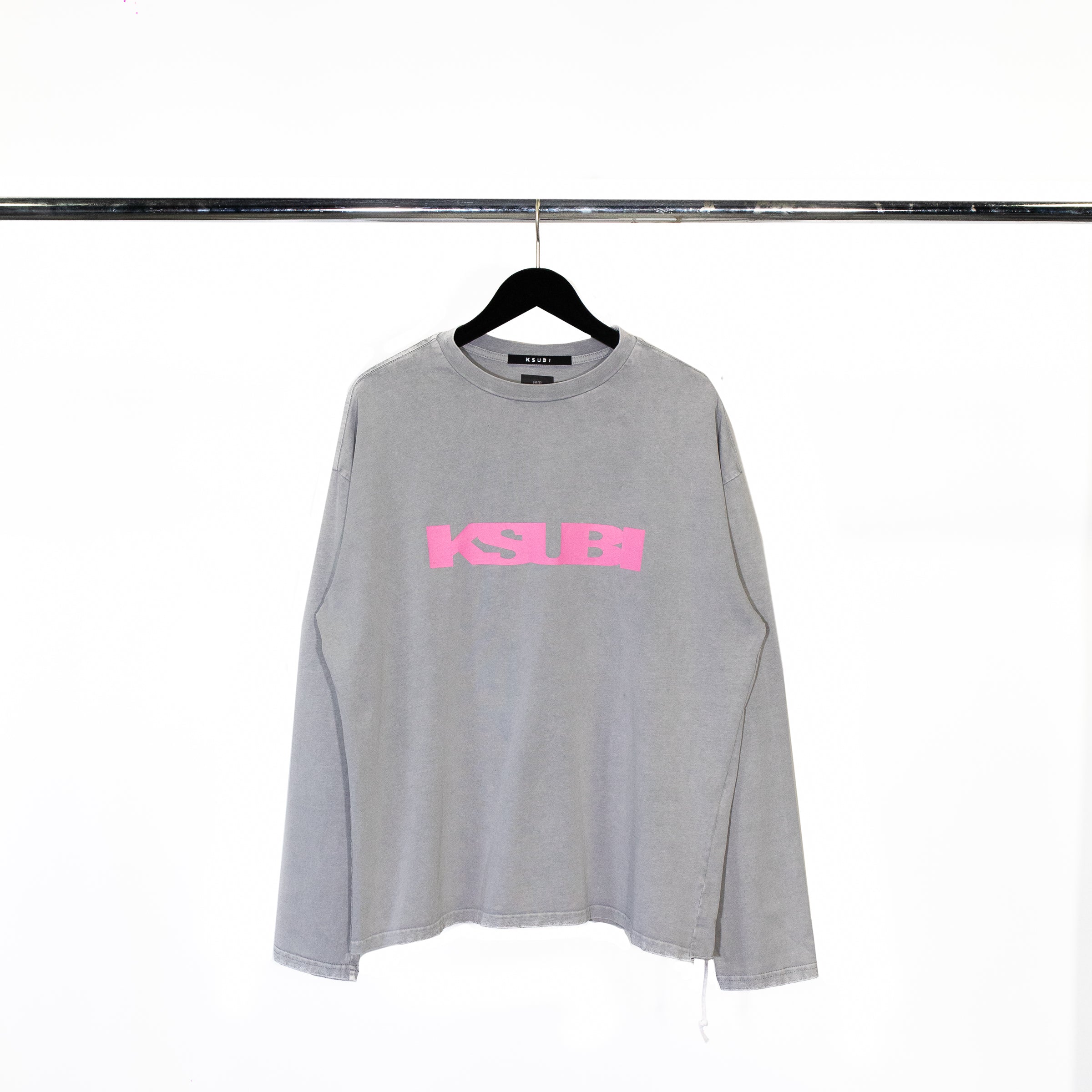 KSUBI SOFT BIGGIE LS TEE "GREY MARBLE"