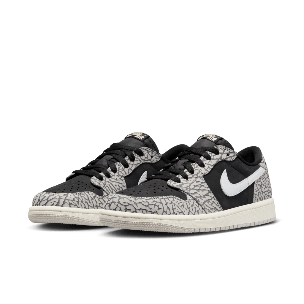 MENS AIR JORDAN RETRO 1 LOW OG ''CEMENT LOW''