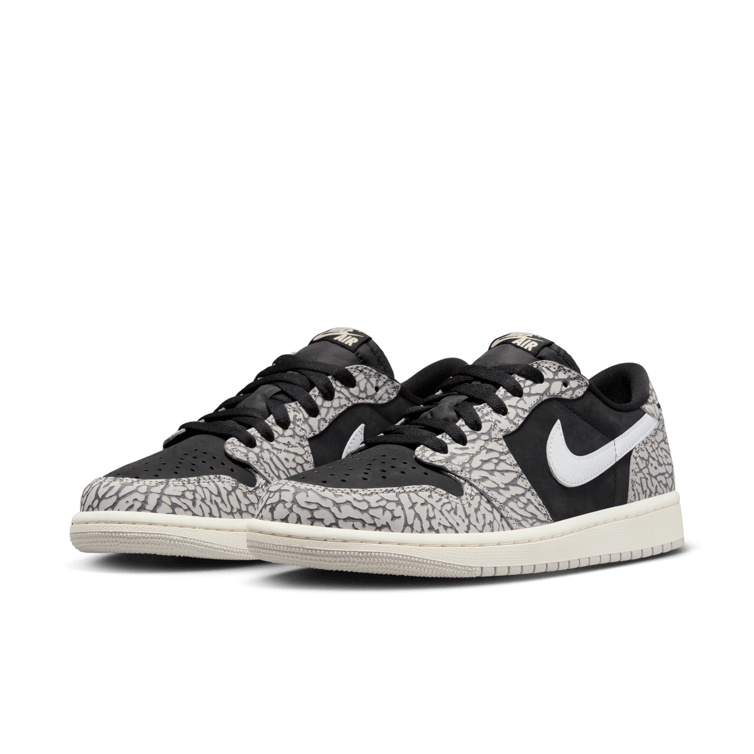 MENS AIR JORDAN RETRO 1 LOW OG ''CEMENT LOW''