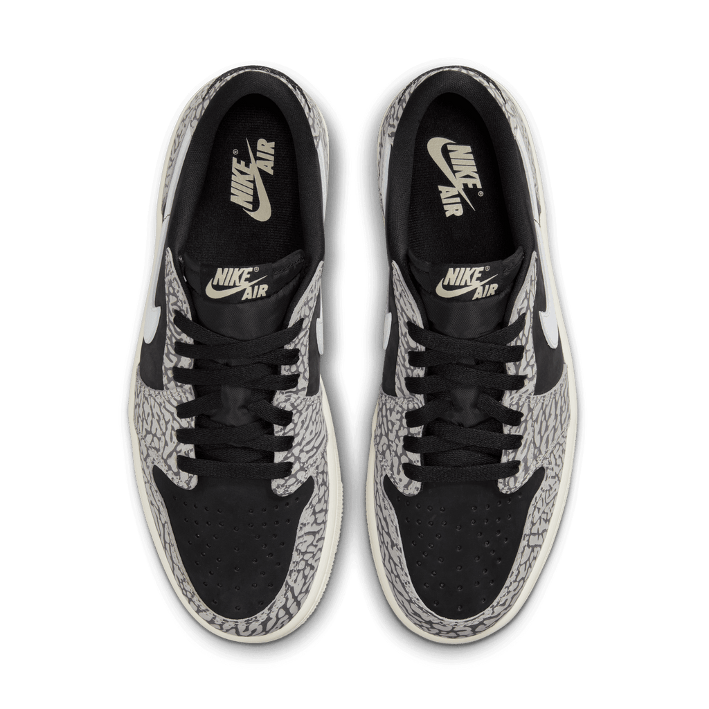 MENS AIR JORDAN RETRO 1 LOW OG ''CEMENT LOW''