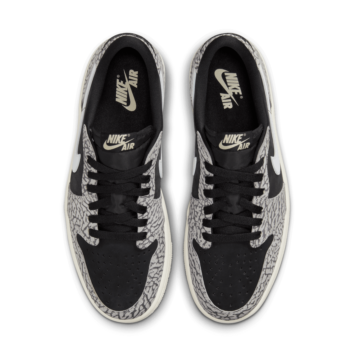 MENS AIR JORDAN RETRO 1 LOW OG ''CEMENT LOW''