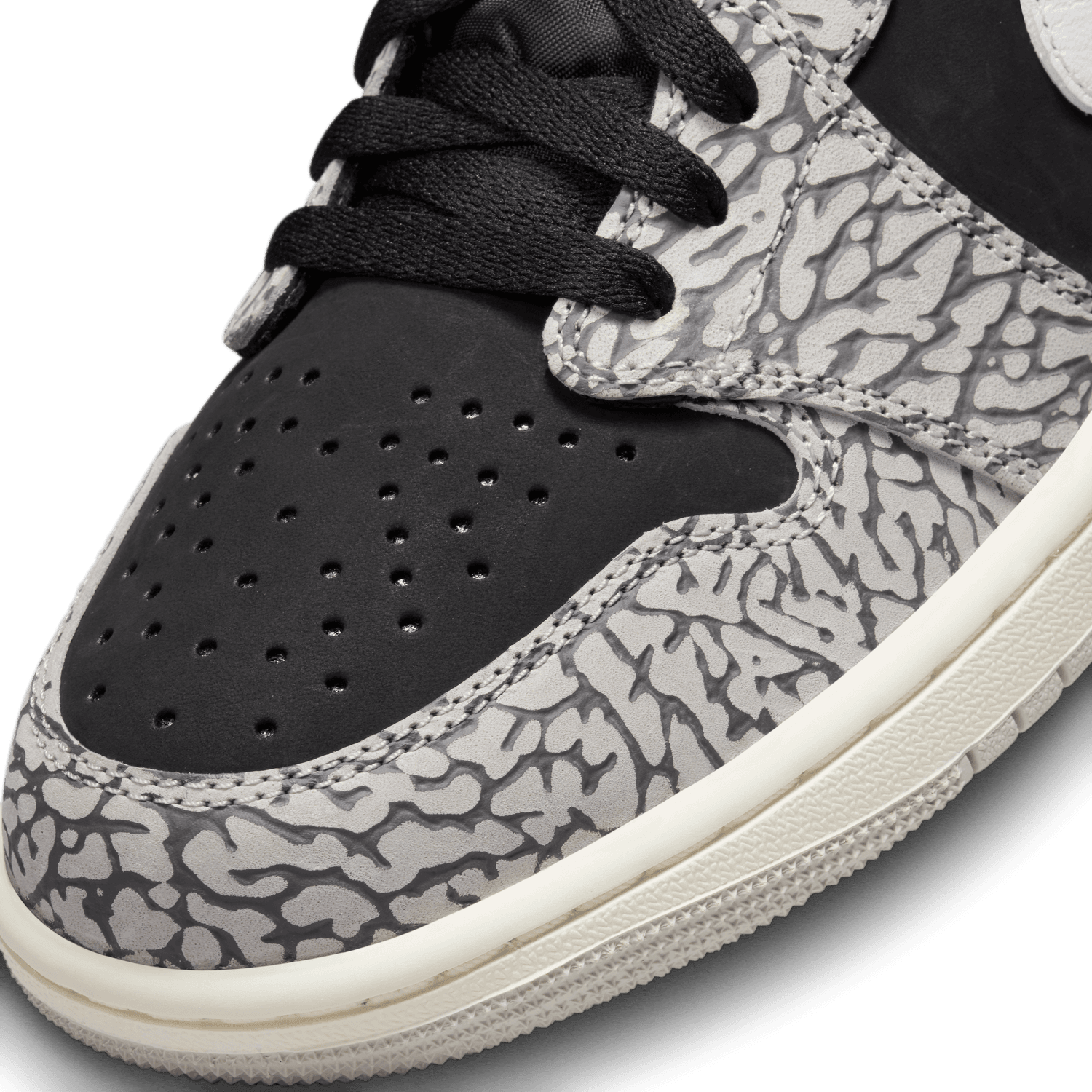 MENS AIR JORDAN RETRO 1 LOW OG ''CEMENT LOW''