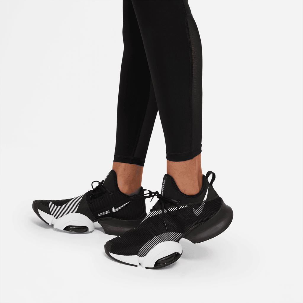 WOMEN'S NIKE PRO MID RISE MESH PANELED LEGGING